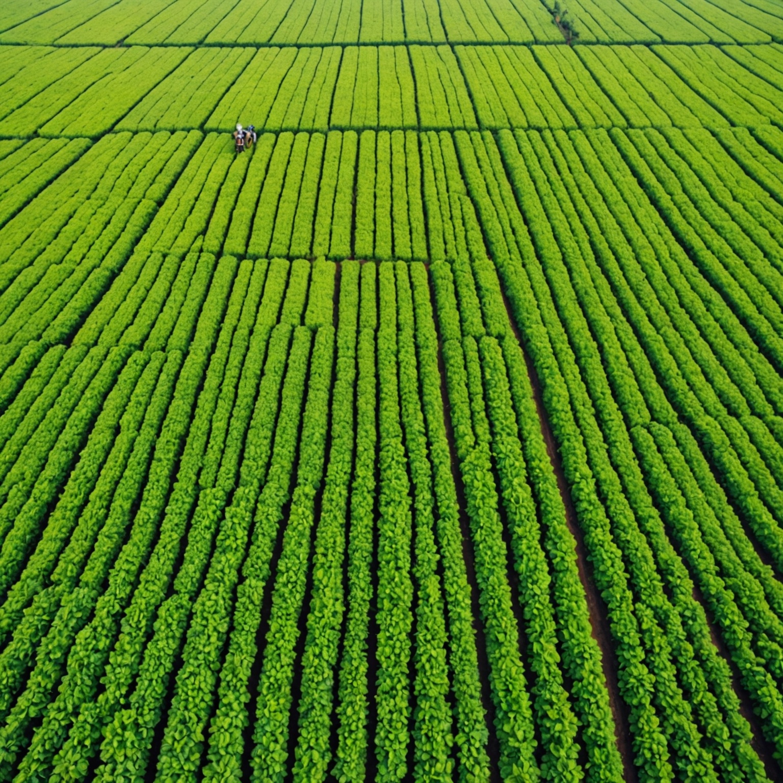 Aerial View of Modern Farming in Nigeria