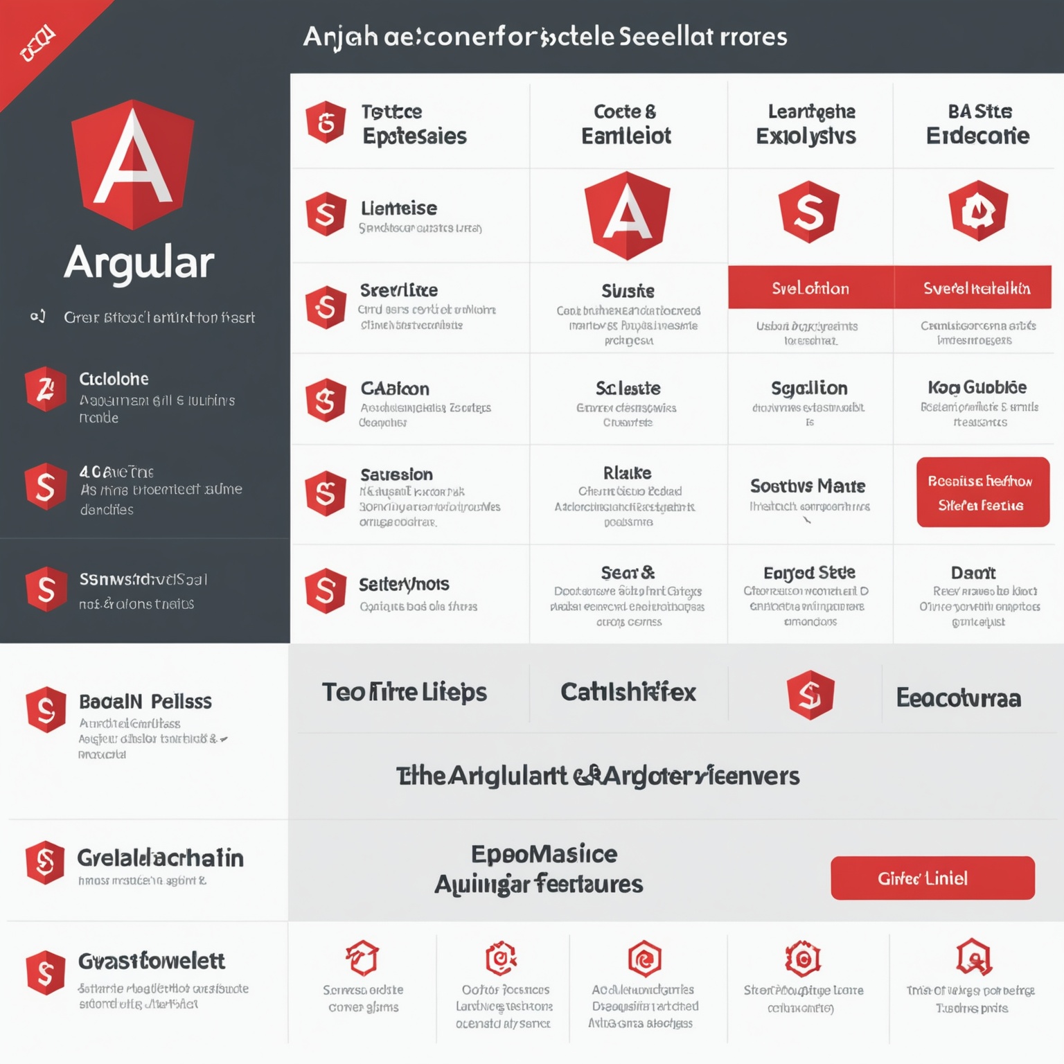 Angular vs Svelte feature comparison chart Angular vs Svelte feature comparison chart