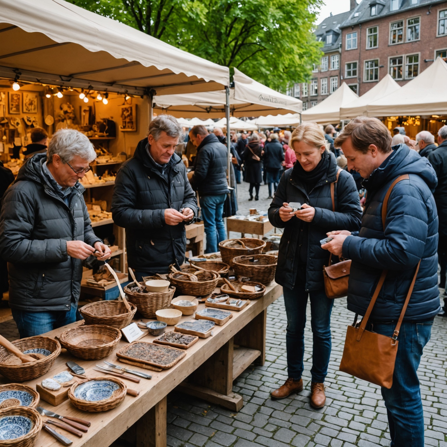 Artisans at Aachen Market Artisans at Aachen Market