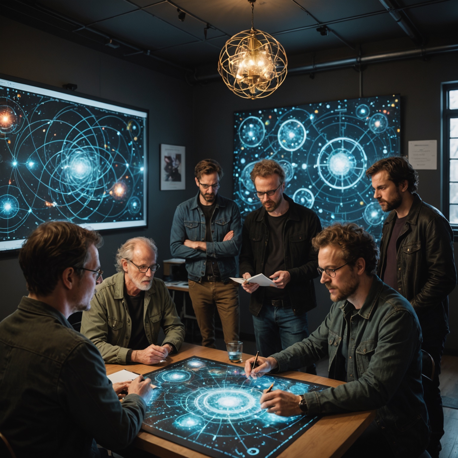 Artists brainstorming session for Quantum Realms