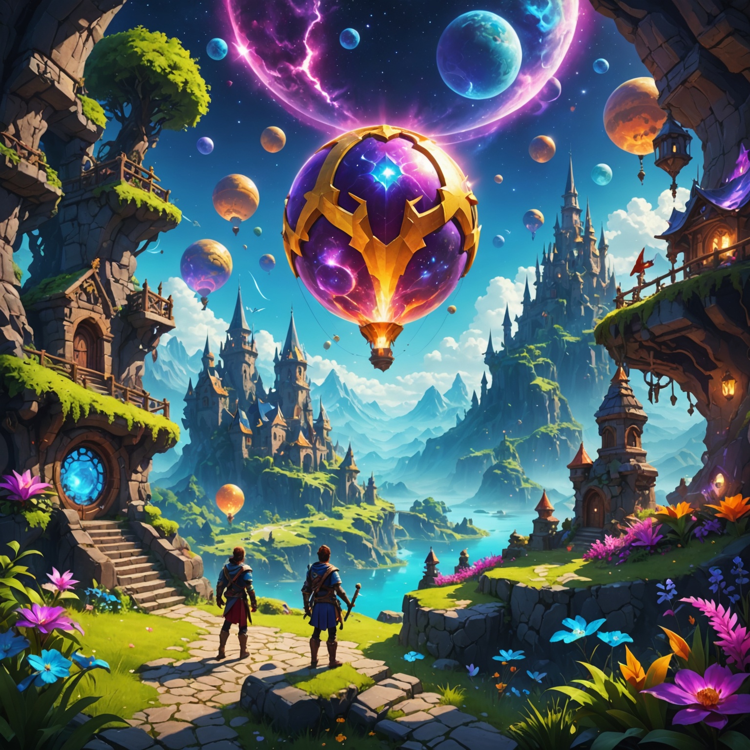 Astra's Quest vibrant world