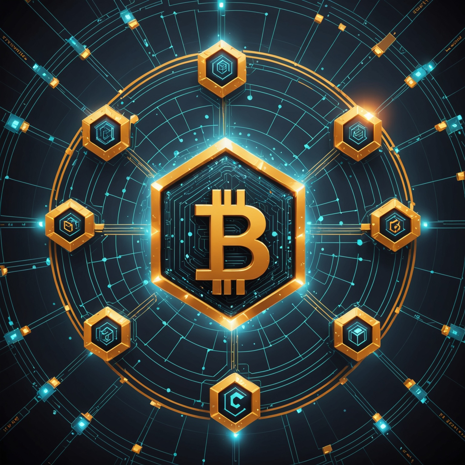 Blockchain technology concept art Blockchain technology concept art