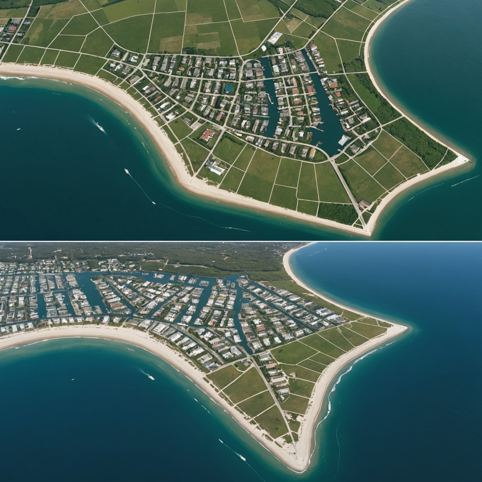 Coastal flood zones economic impact visualization