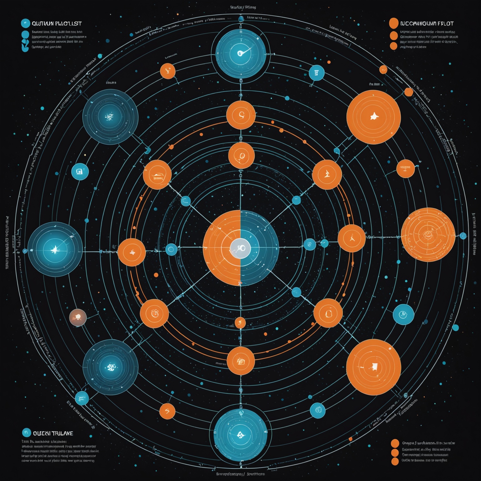 Complex plot structure of Quantum Realms visual diagram Complex plot structure of Quantum Realms visual diagram