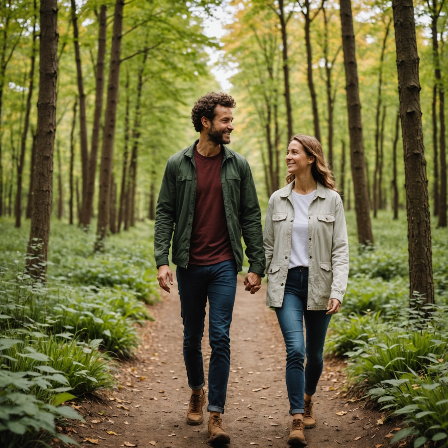 Couple Mindful Walk