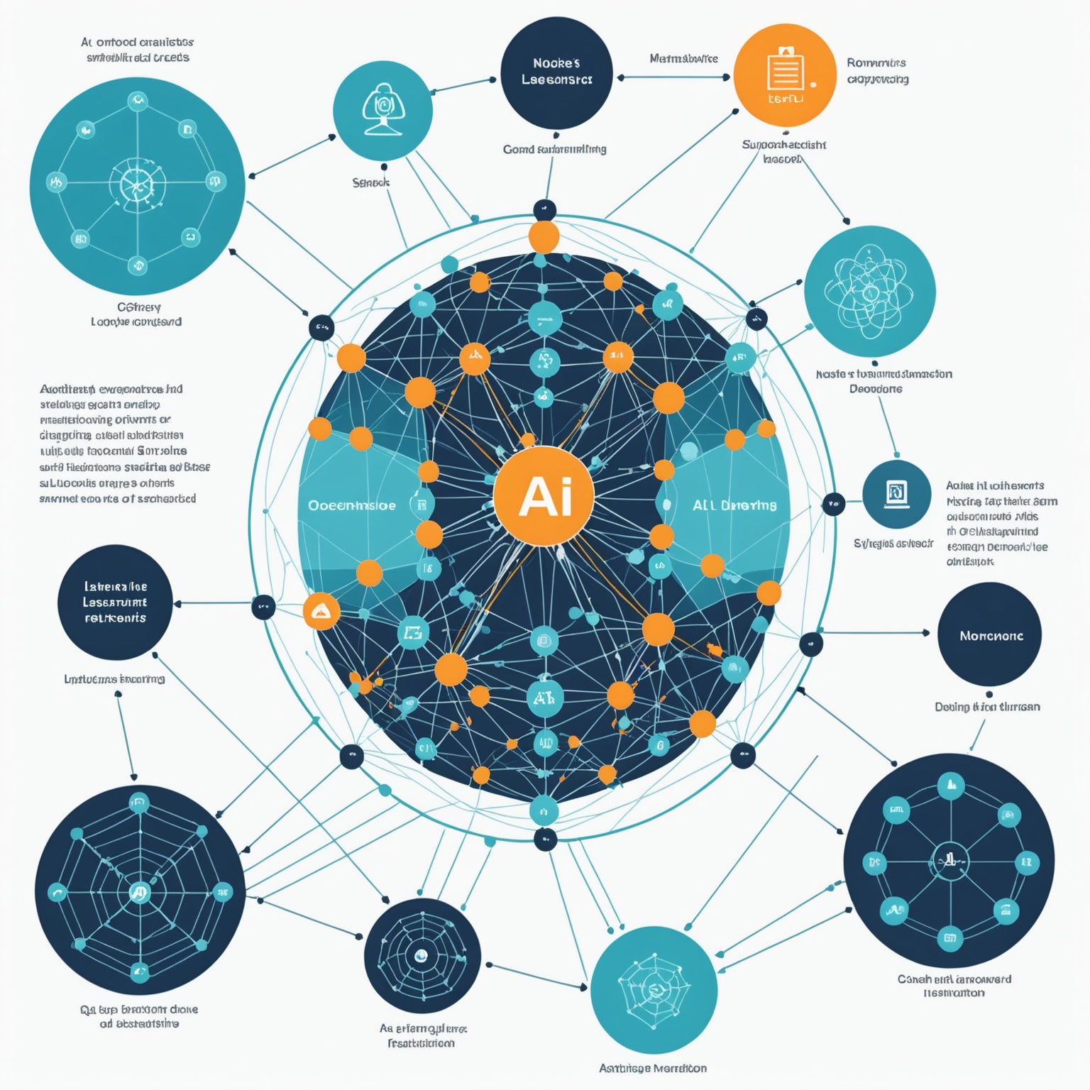 Deep Learning Network Diagram for Climate Prediction AI Model
