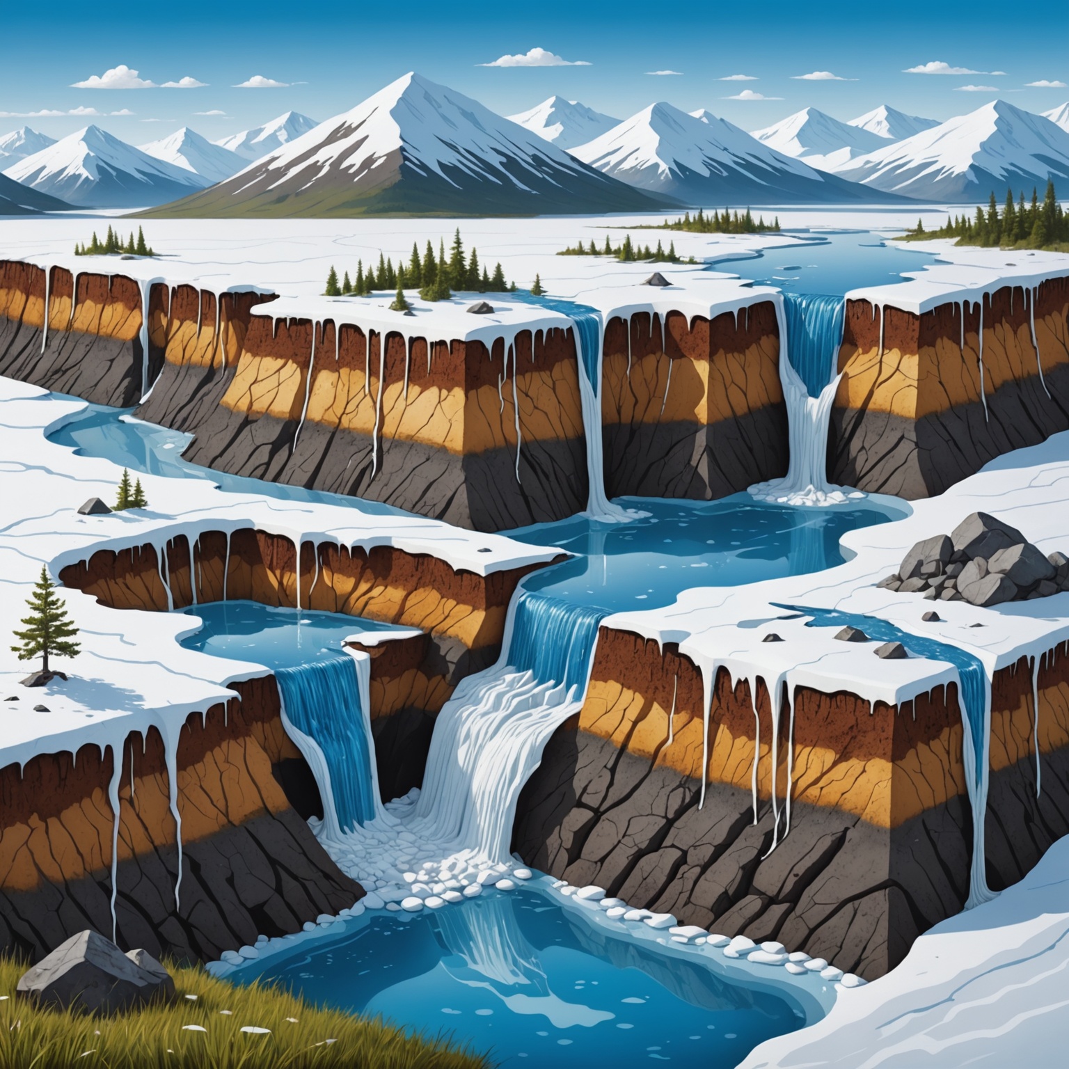 Diagram of Permafrost Layers Diagram of Permafrost Layers