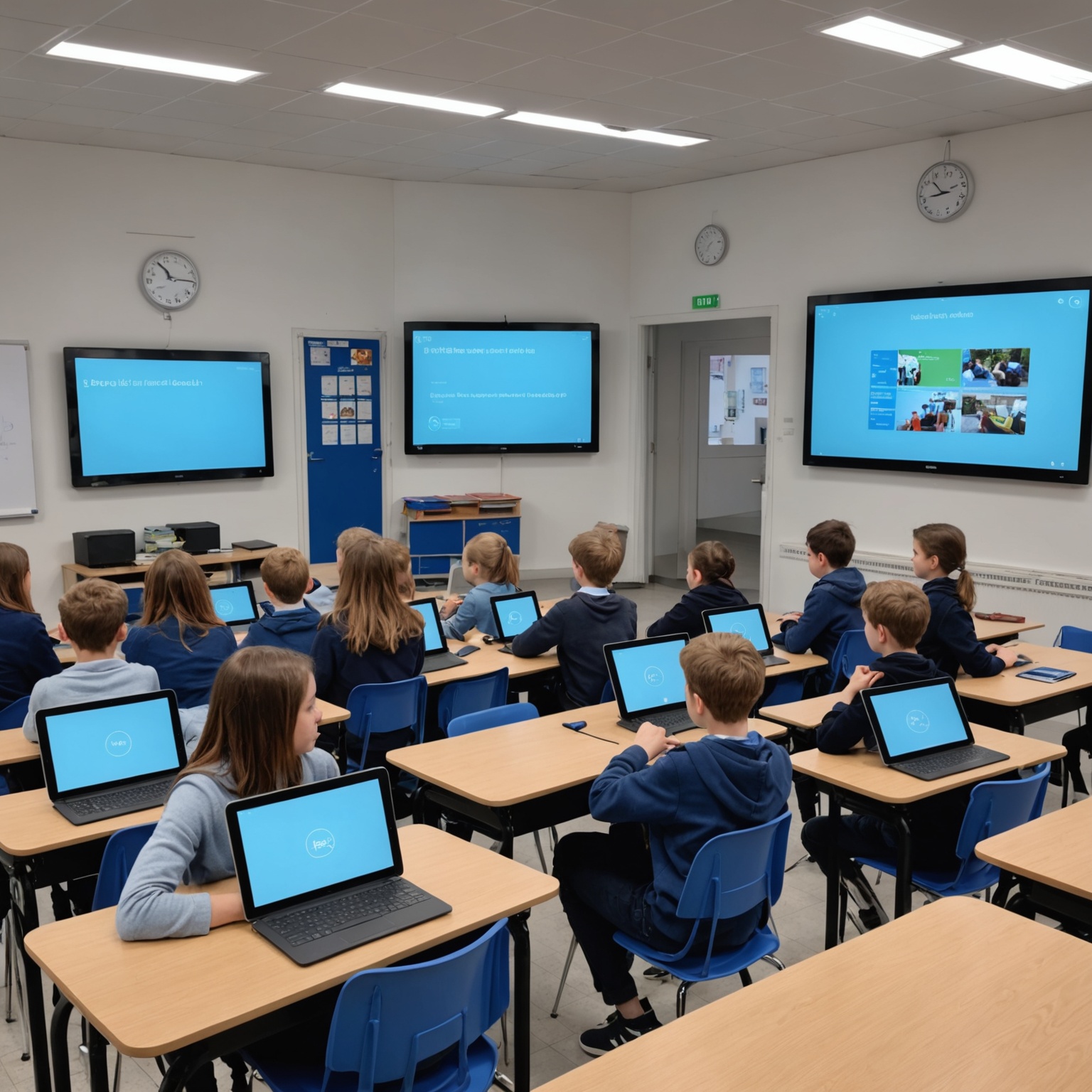 Digital classroom in France