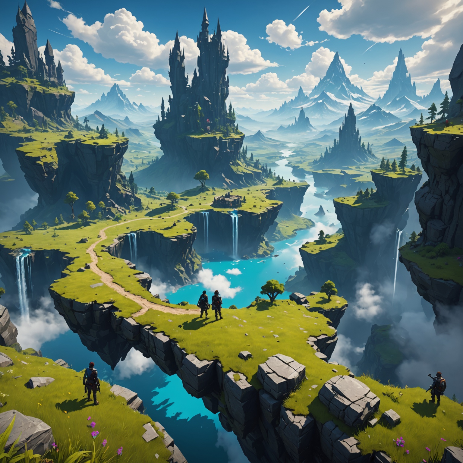 Exploration of Vast Landscapes in Skyward Realms