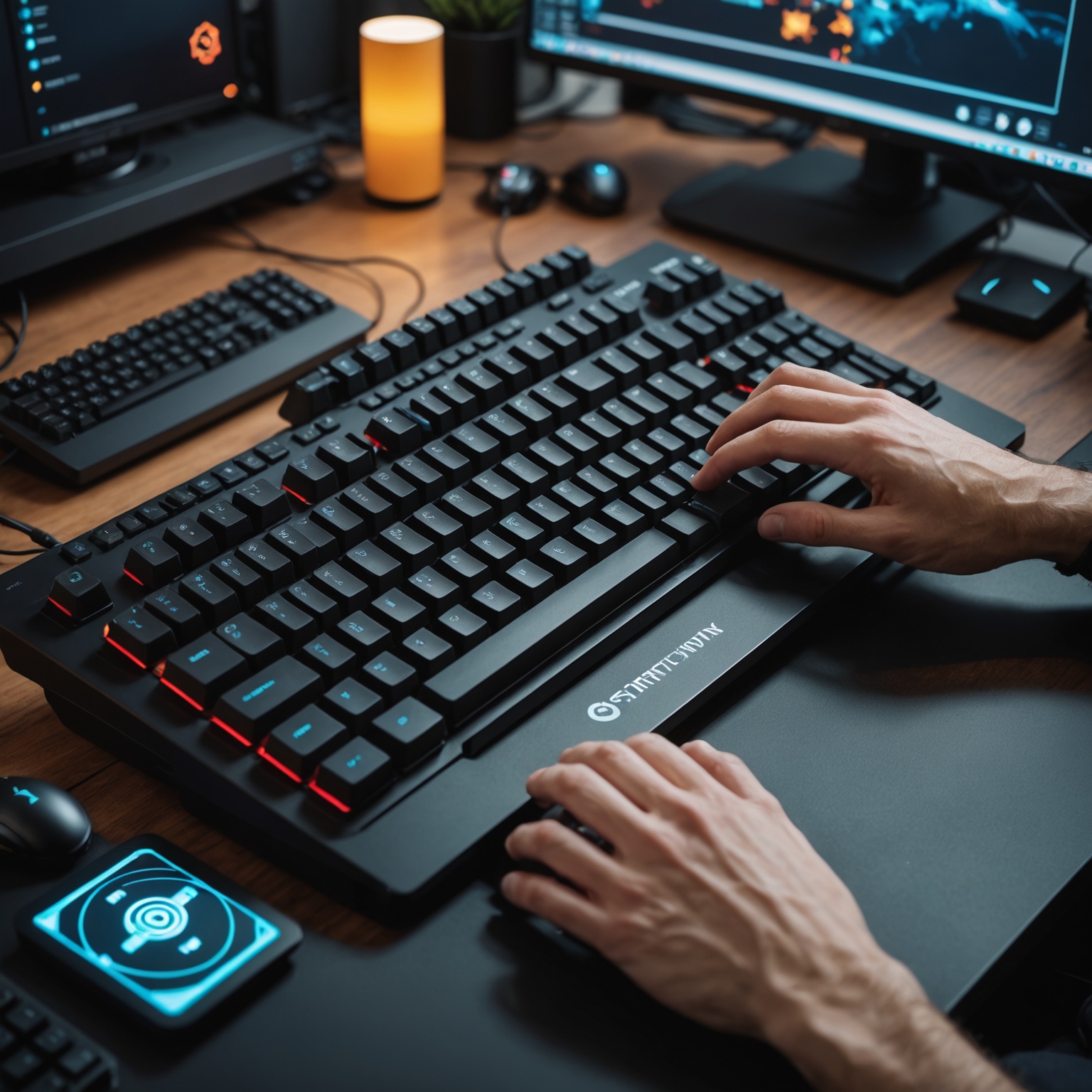 Gamer setting up keybindings Gamer setting up keybindings