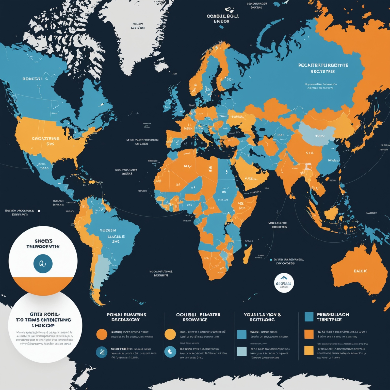 Global Map Remote Work Sectors Global Map Remote Work Sectors