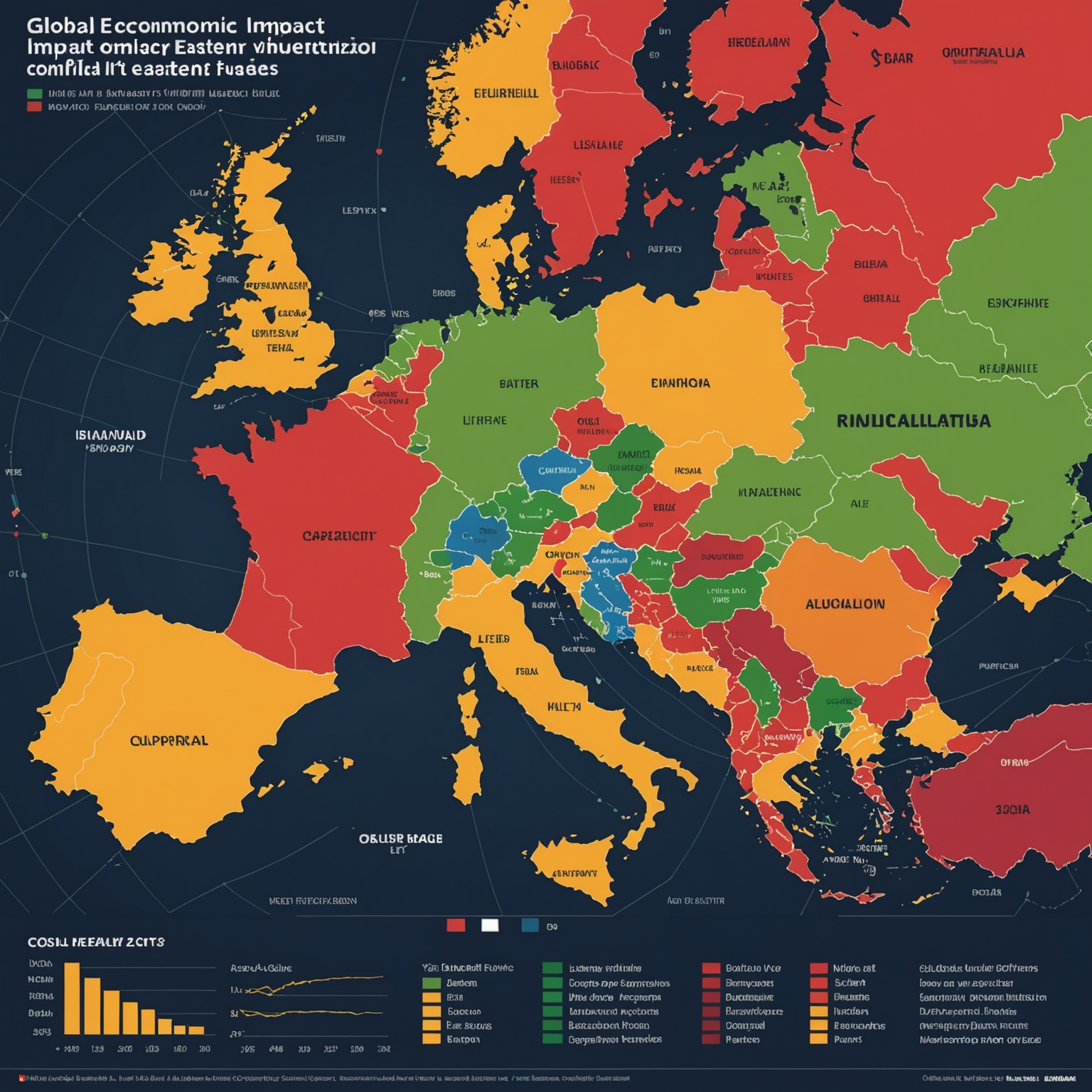 Global economic impact visualization Global economic impact visualization