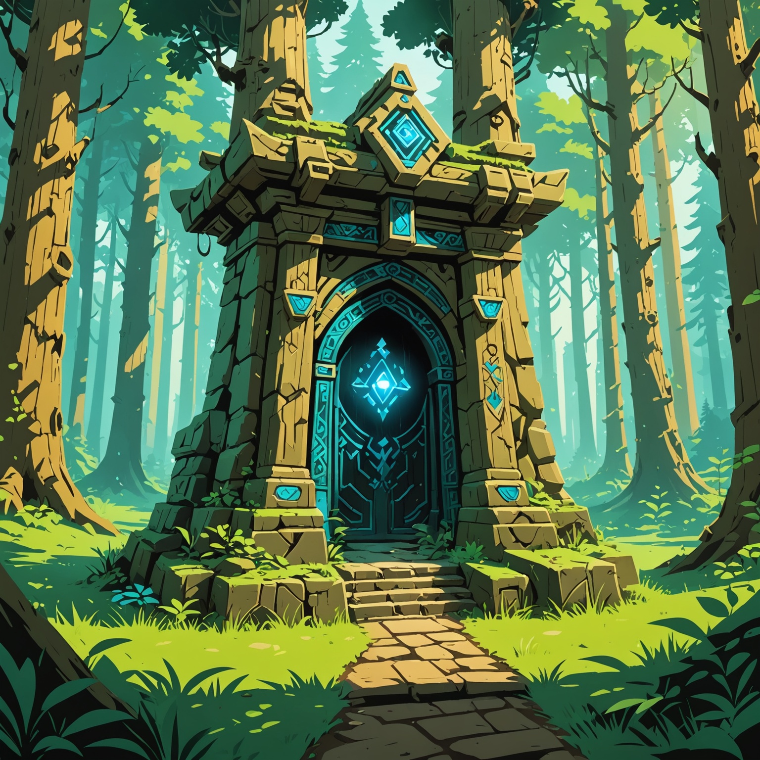 Hidden Shrine Illustration Hidden Shrine Illustration