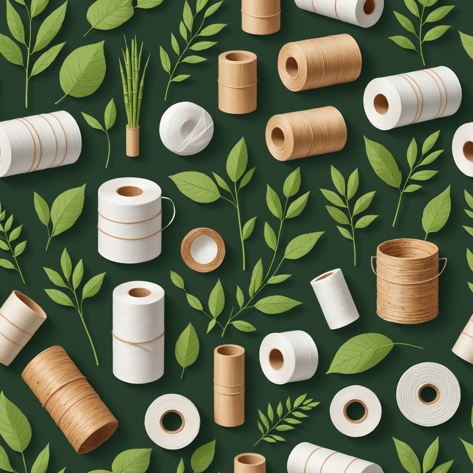 Illustration of Eco-Friendly Materials Illustration of Eco-Friendly Materials