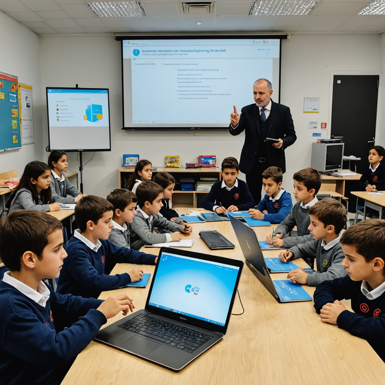 Interactive classroom with digital tools in Turkey Interactive classroom with digital tools in Turkey