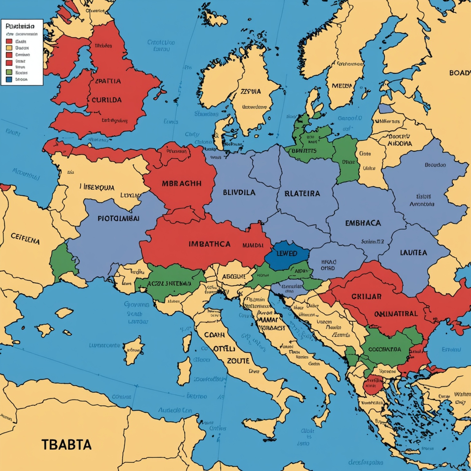 Map highlighting Eastern Europe conflict zones Map highlighting Eastern Europe conflict zones