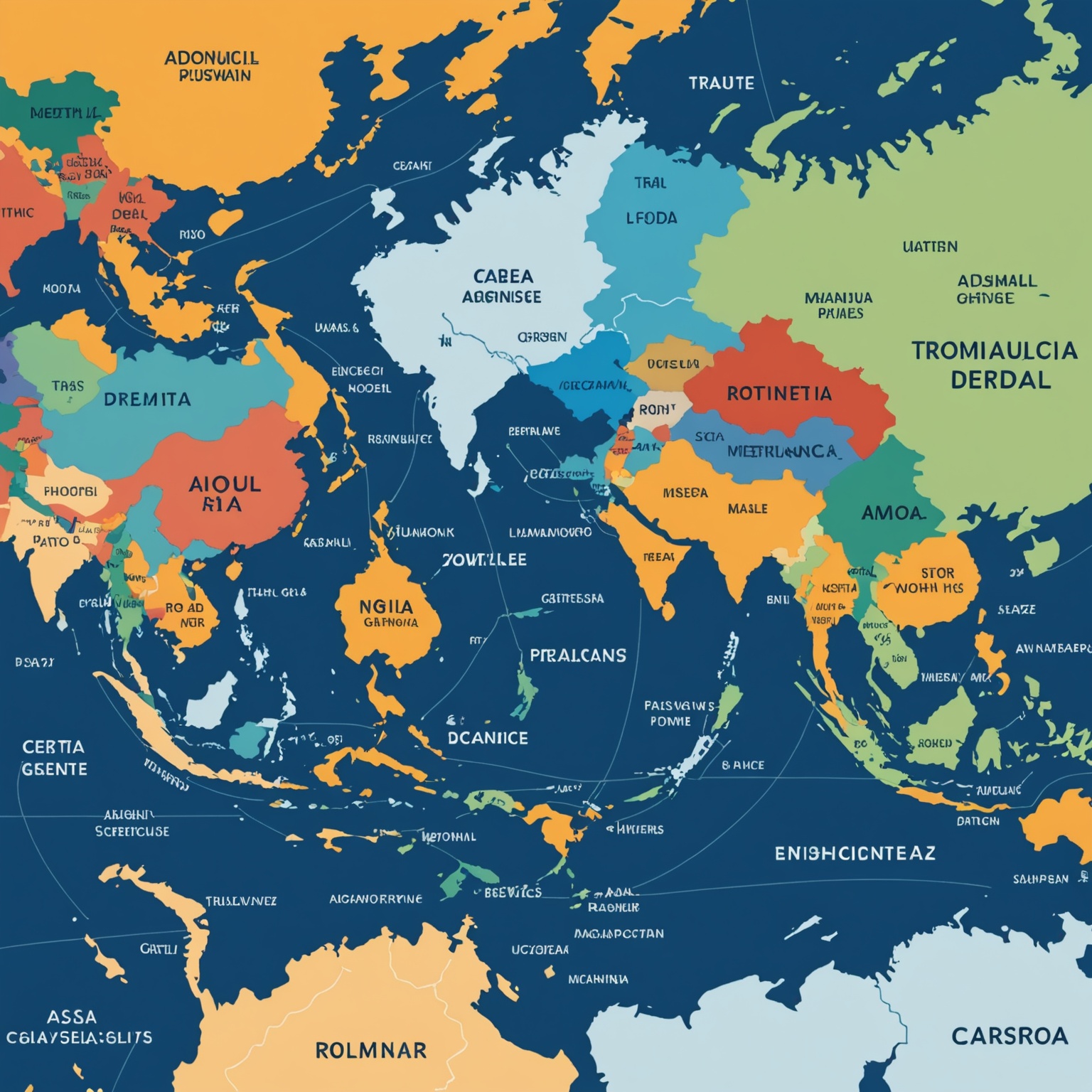 Map of Asia-Pacific Trade Deal Countries Map of Asia-Pacific Trade Deal Countries
