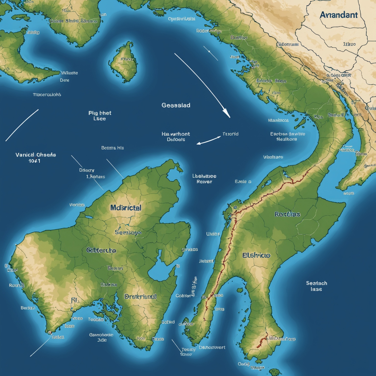 Map of Rising Sea Levels Impact Map of Rising Sea Levels Impact