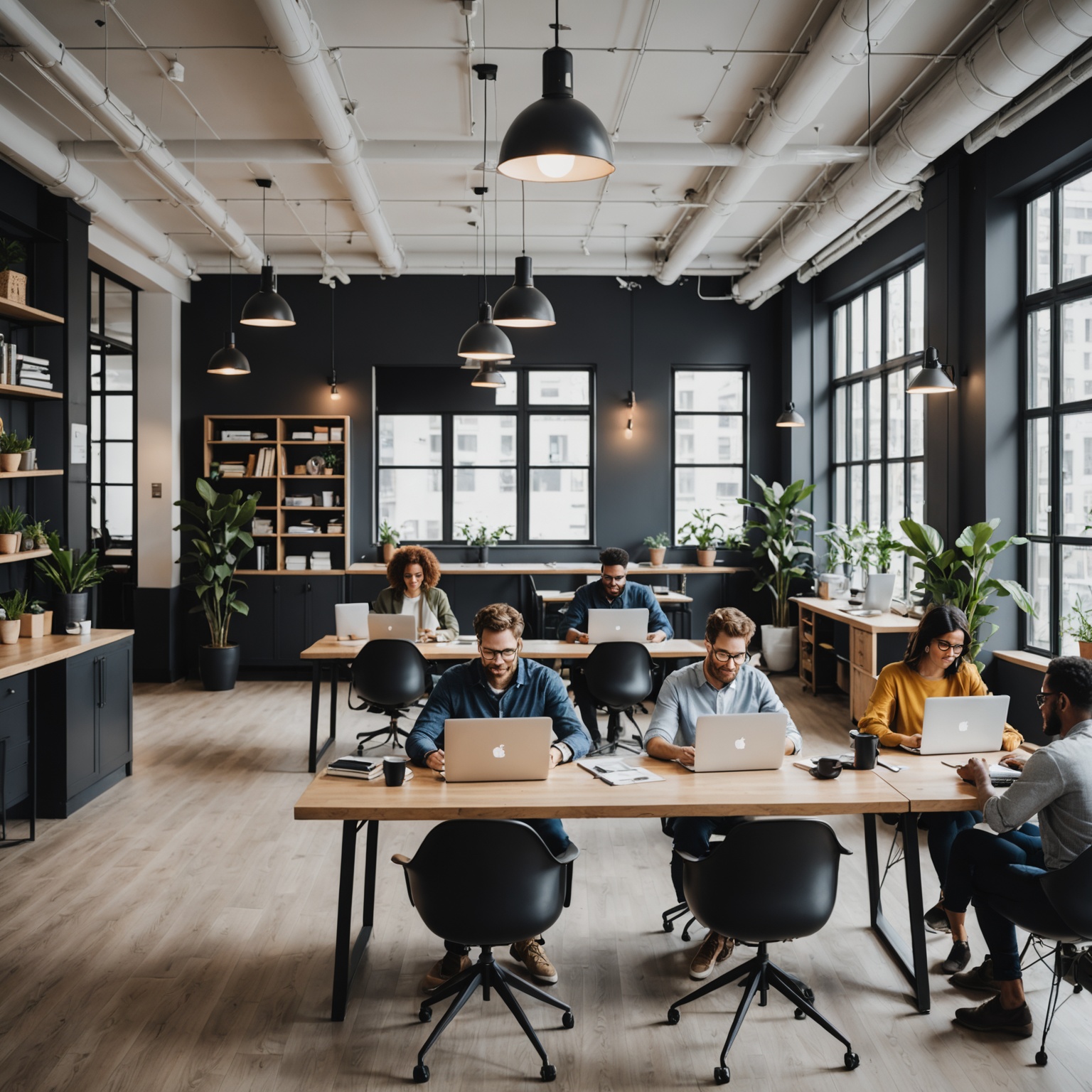 Modern coworking space