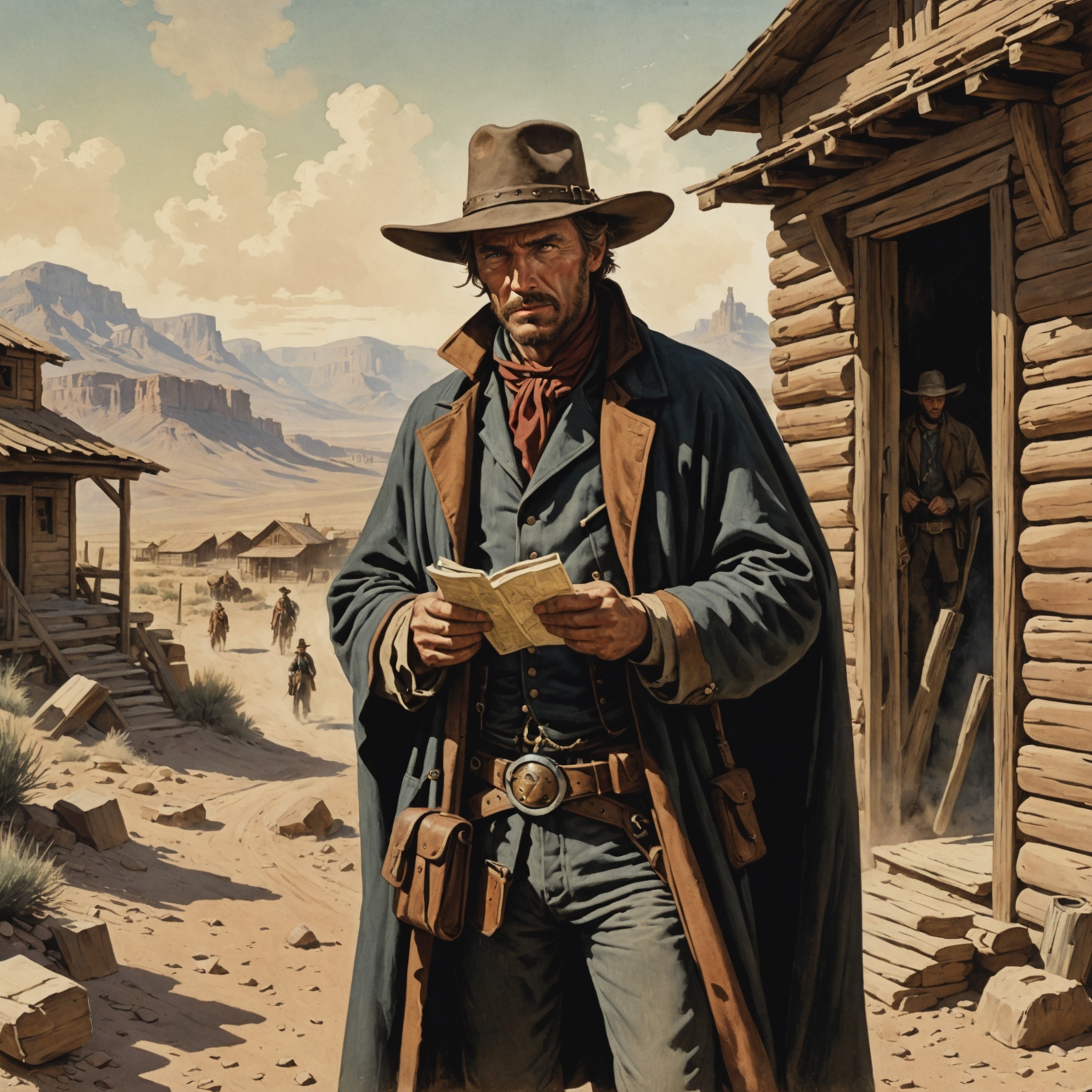 Mysterious Stranger in Western Setting Mysterious Stranger in Western Setting