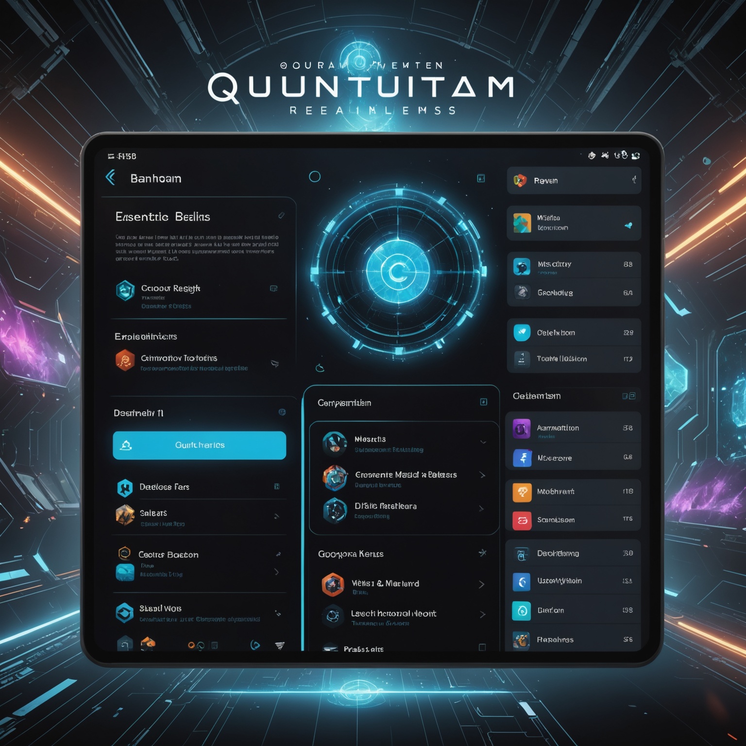 New UI Layout in Quantum Realms New UI Layout in Quantum Realms