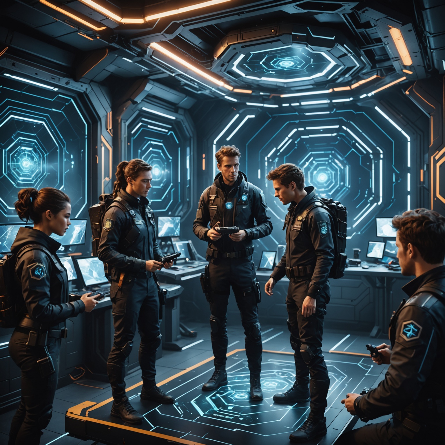 Players in Cooperative Mission in Quantum Realms