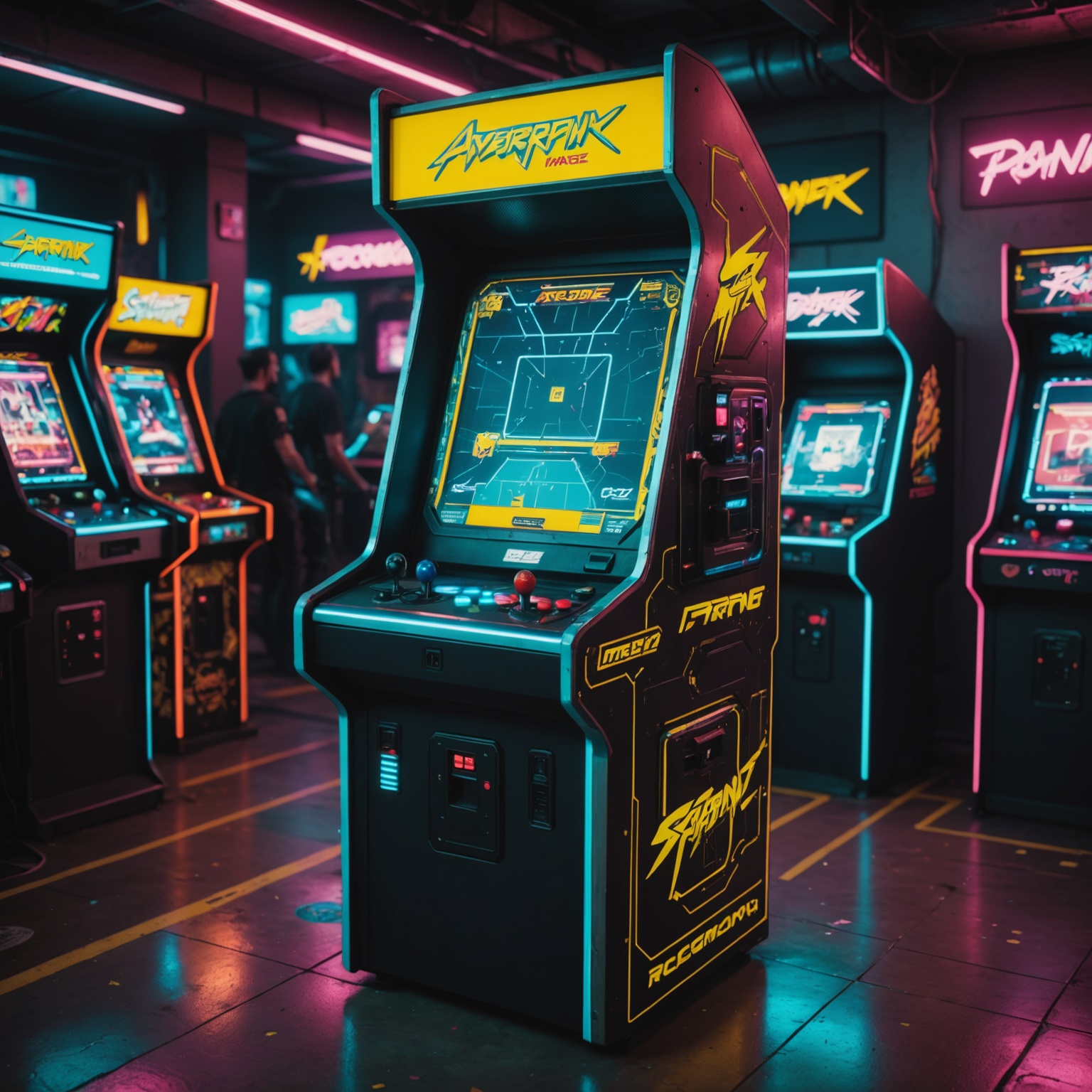 Pong-like arcade machine in Cyberpunk 2077 Pong-like arcade machine in Cyberpunk 2077