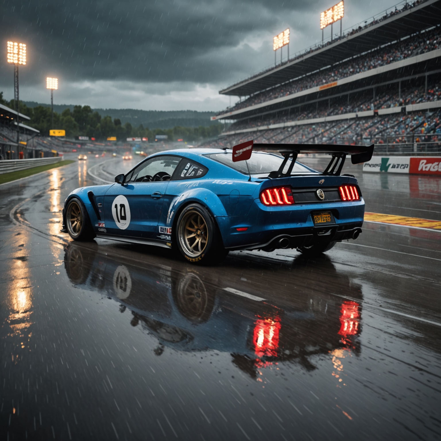 Realistic Rain Effects in Speed Demons