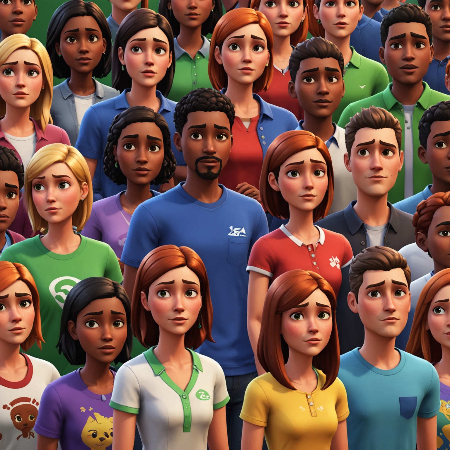 Sims characters showing varied emotions Sims characters showing varied emotions