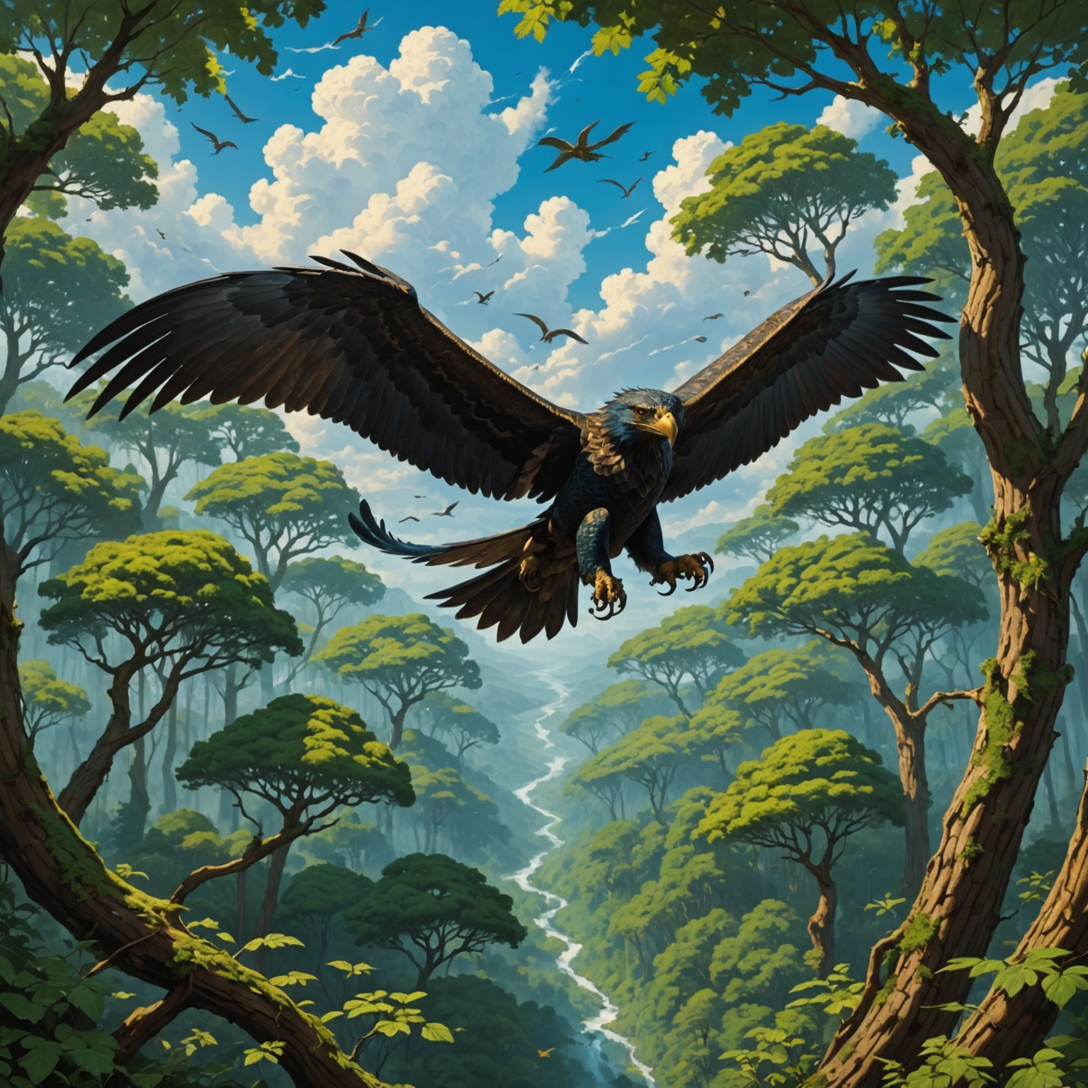 Sky Serpents in Eldoria