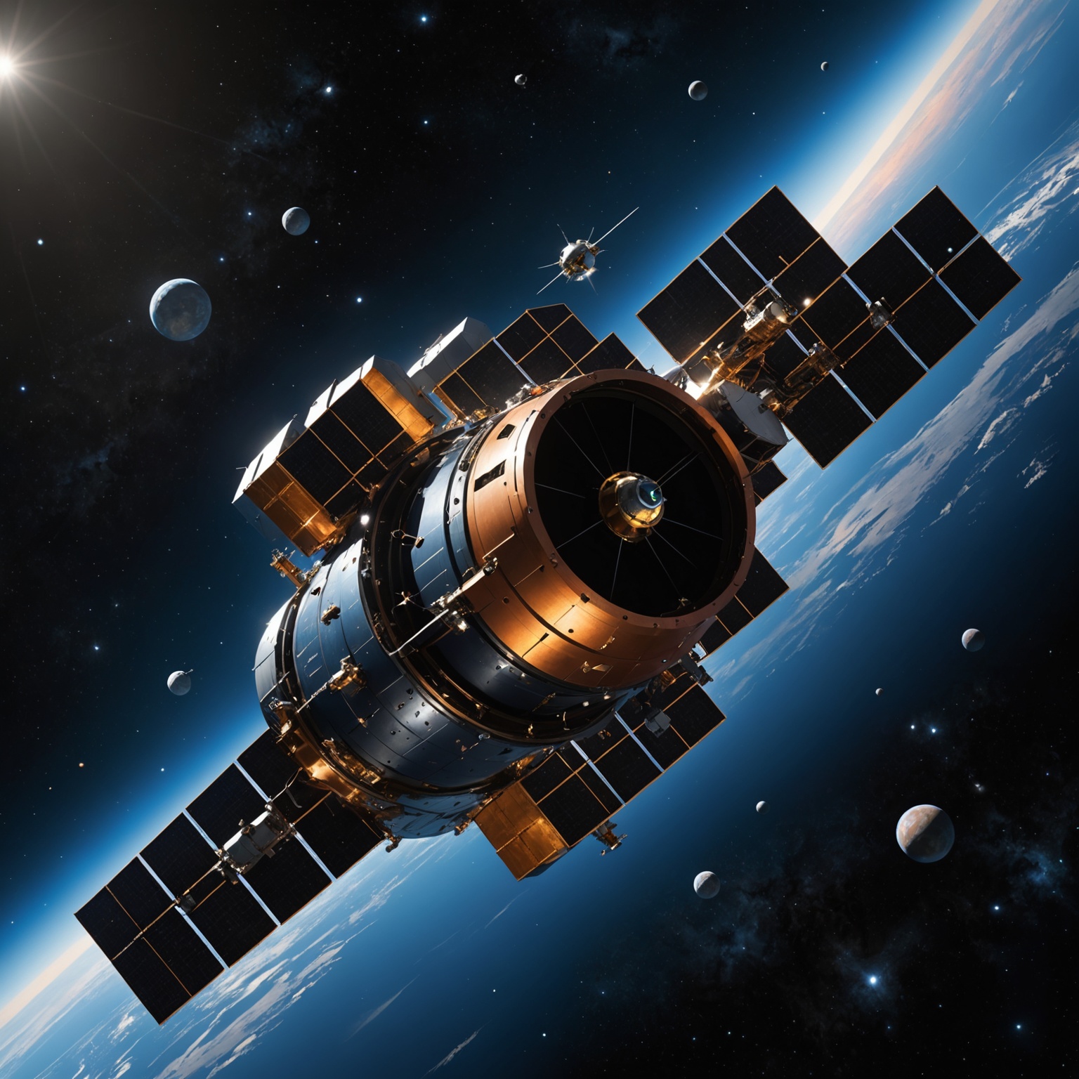 Spacecraft with Ion Thrusters Spacecraft with Ion Thrusters
