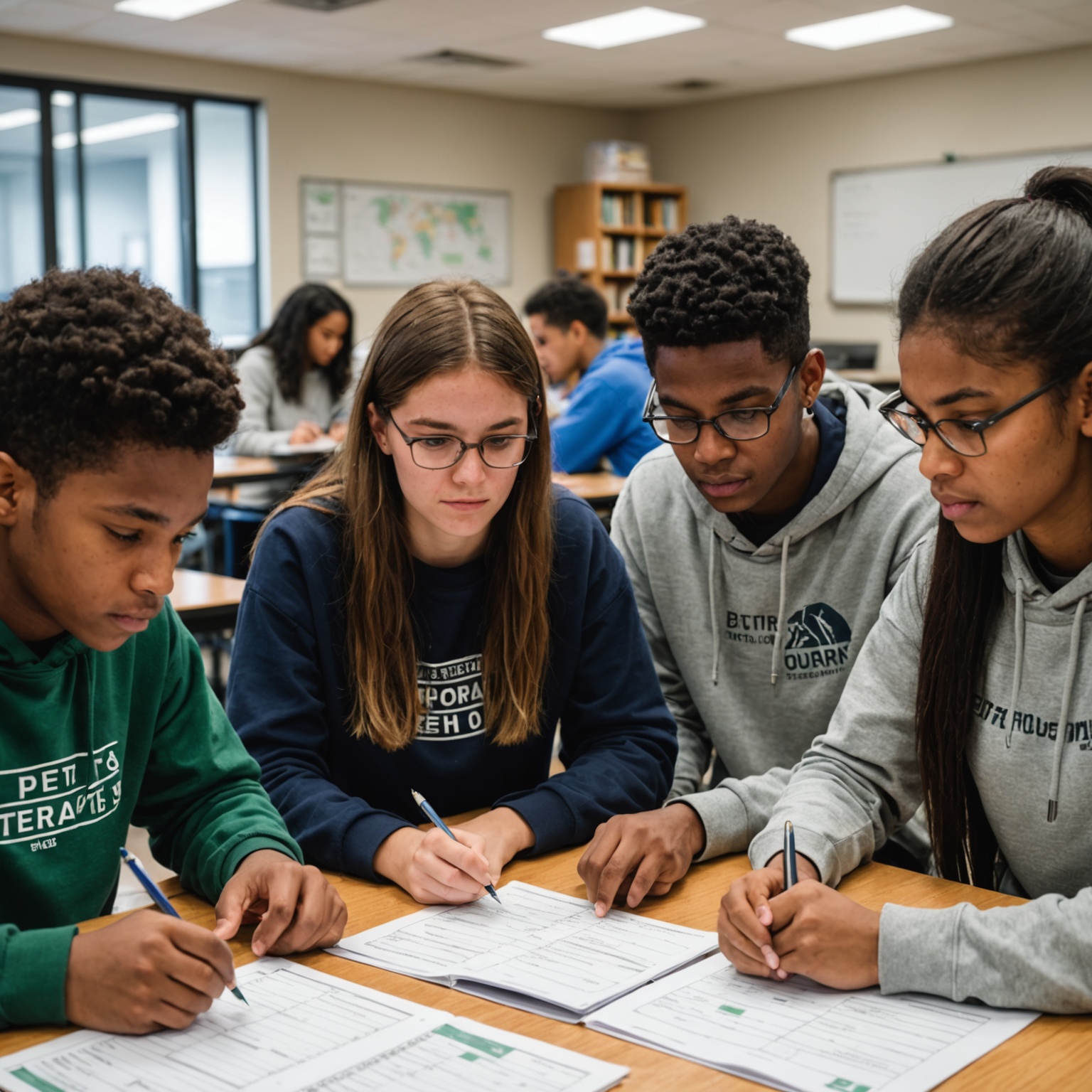 Students Engaging in Financial Literacy Class