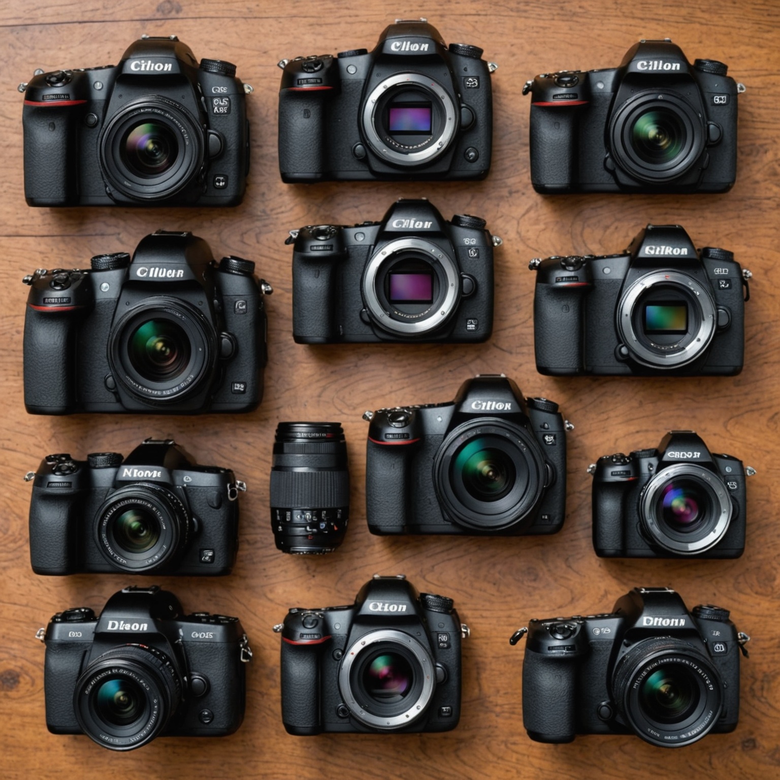 Verschiedene Kameratypen: DSLR, spiegellos, kompakt Verschiedene Kameratypen: DSLR, spiegellos, kompakt