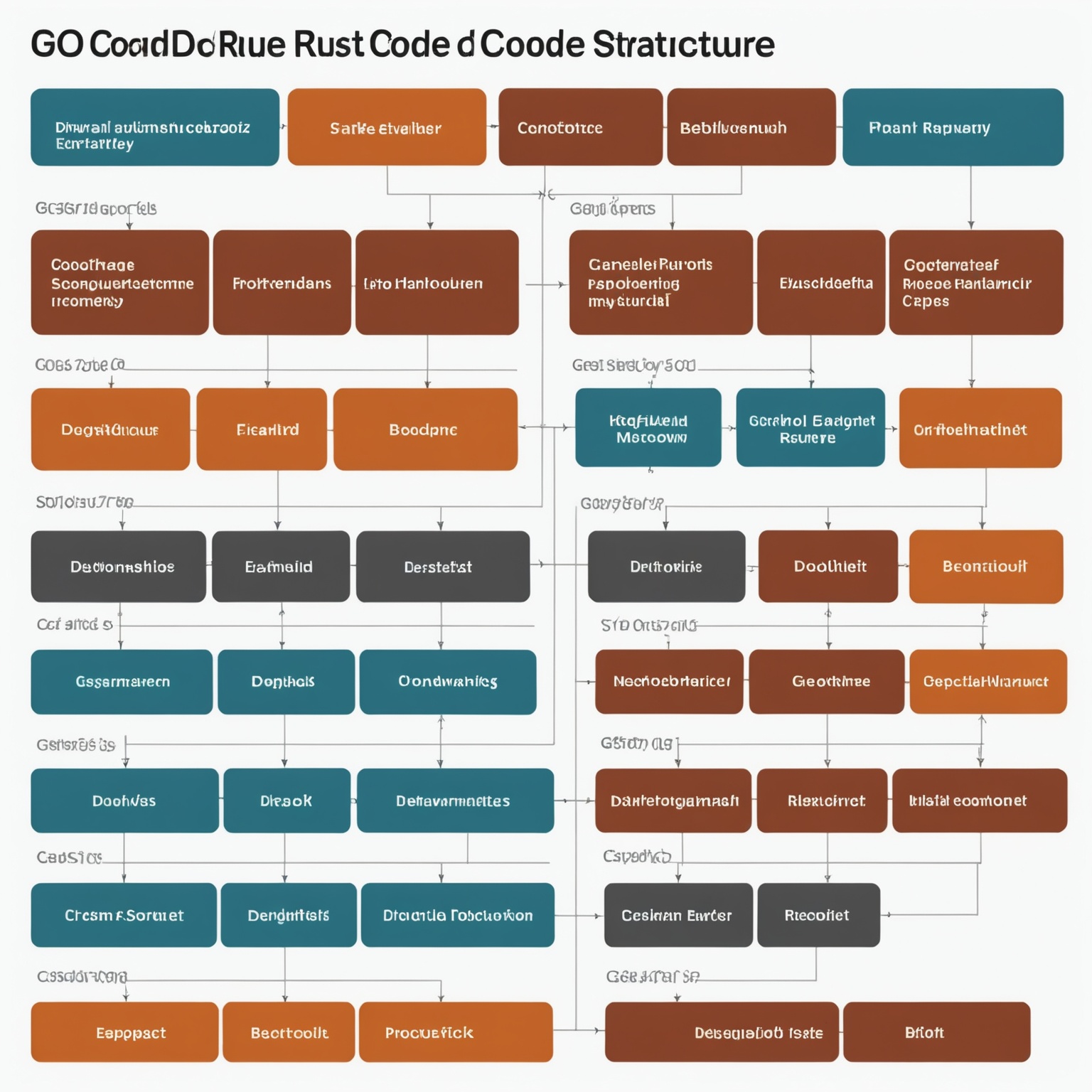 Visual comparison of Go and Rust code Visual comparison of Go and Rust code